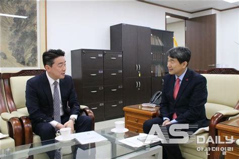 강훈식 의원 이주호 부총리 겸 교육부장관 만나 “아산시 둔포·음봉 고등학교 신설 요청” 아산데일리