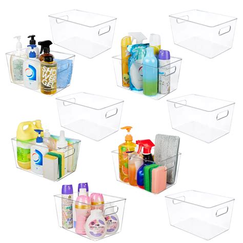 Yihong Clear Pantry Storage Organizer Bins 10 Pack