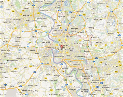 Dusseldorf Map - Germany