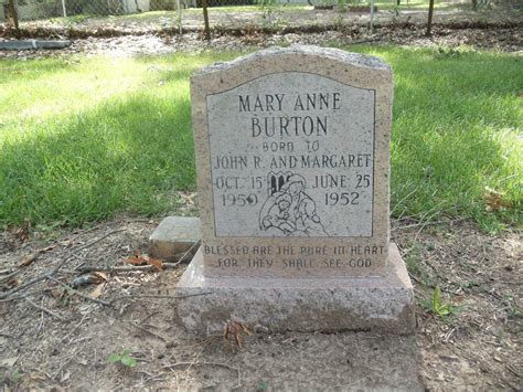 Mary Ann Burton 1950 1952 Find A Grave Memorial