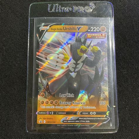 Mavin Pokémon TCG Single Strike Urshifu V SWSH Black Star Promos