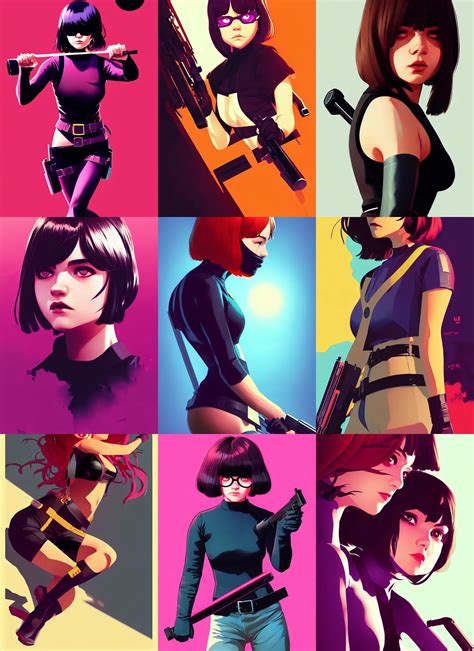 Hitgirl By Ilya Kuvshinov Detailed Illustration Stable Diffusion