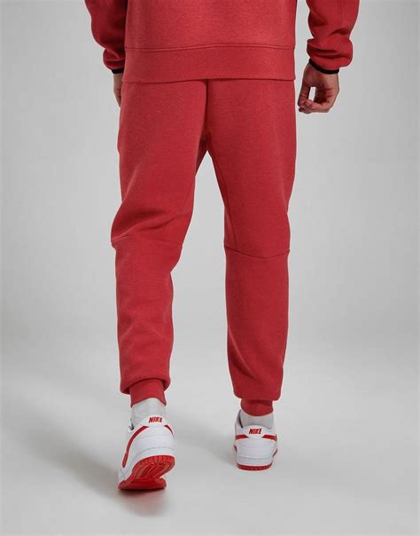 Nike Tech Fleece Mens Track Pants Red Fb8002 672