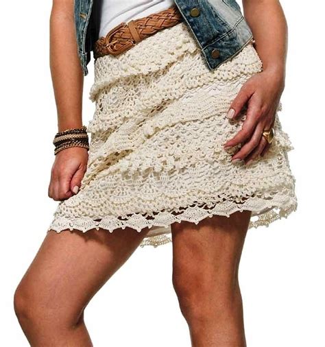 Soft Blue Tropical Crochet Skirt Dark Beach Cover Up Upcycled Worldwide Hobby Hub