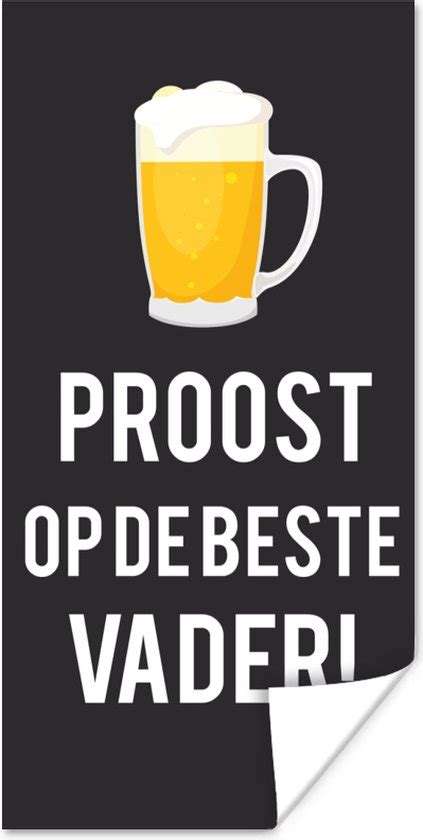 Poster Spreuken Proost Op De Beste Vader Quotes Papa X Cm