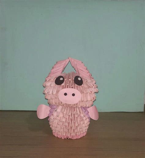 Cerdito Origami 3d Origami 3d Teddy Bear Toys Animals Pork