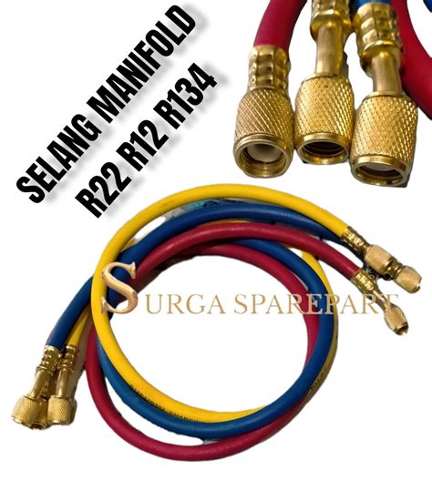 Selang Manifold R22 R134 R12 Selang Pengisian Freon AC R22 Satuan