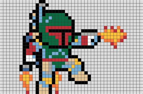 Minecraft Pixel Art Grid Star Wars Easy