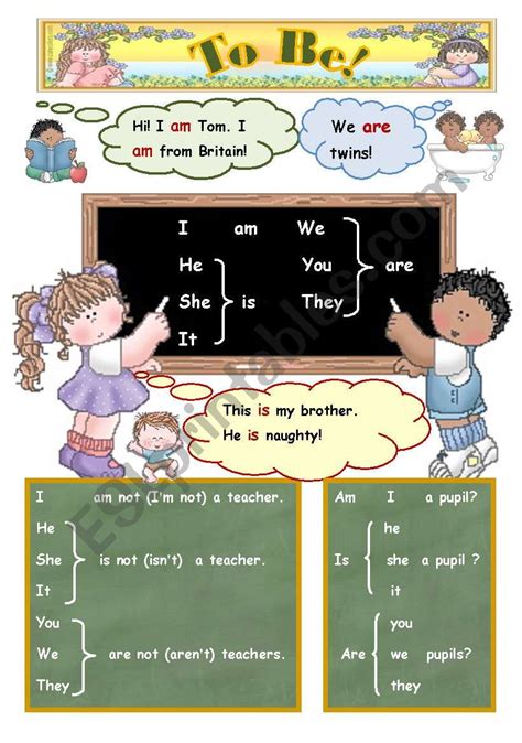 To Be Class Room Poster Esl Worksheet By Svetamarik Svetlana