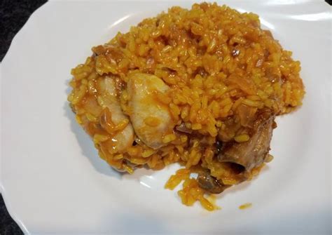 Arroz Meloso Con Pollo Receta De Estefania Cookpad