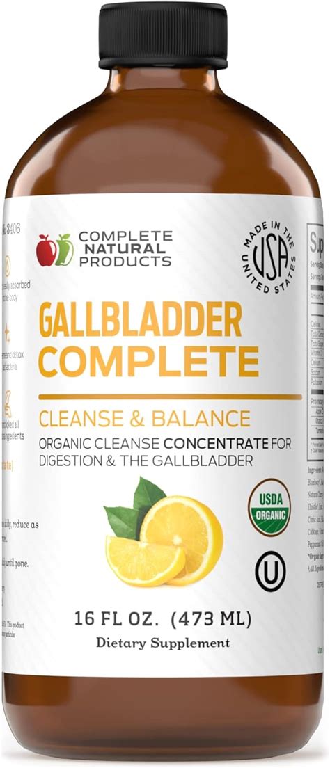 Gallbladder Complete Oz Natural Organic Liquid Gallstones Cleanse