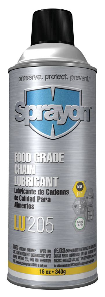 Sprayon LU205 Food Grade Chain Lubricant Sprayon Lubricant Products