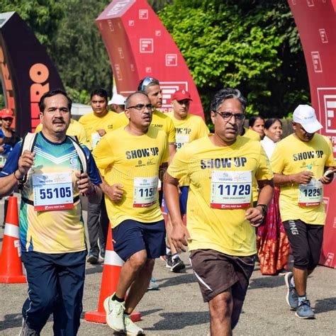 New Delhi India October Vedanta Delhi Half Marathon Race