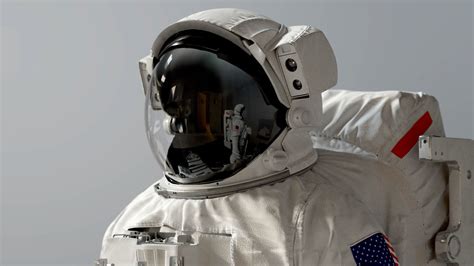 3d Extravehicular Mobility Unit Emu Space Astronaut Suit Modeled In