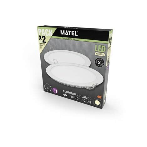 Rundes Wei Es Matel Led Downlight W Neutrales Licht Einheiten