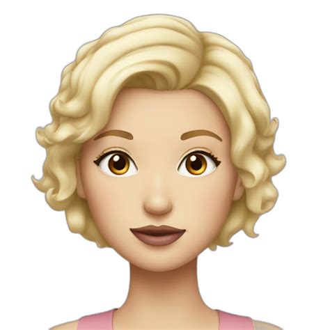 Blonde Girl With Short Hair Ai Emoji Generator