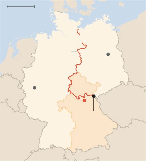 East German Border Map