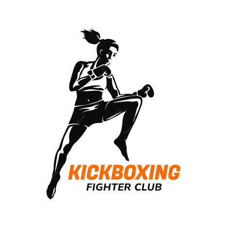 Free Vector | Hand drawn kickboxing logo design