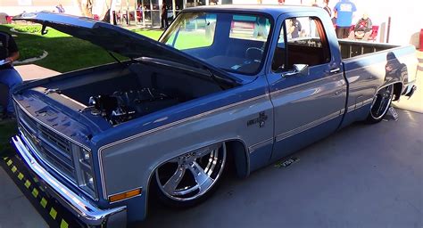 Scottiedtv Coolest Cars On The Web 1985 Chevrolet Silverado Street Truck Sema 2014