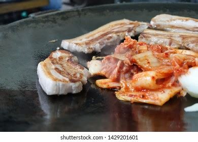 Kimchi Pork Belly Photos, Images and Pictures