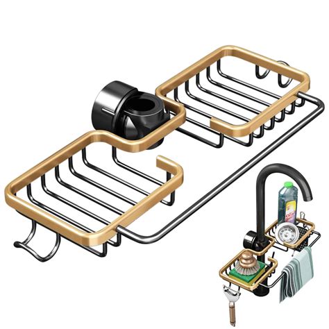 Porte éponge de robinet porte savon brosse d évier égouttoir
