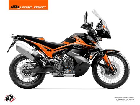 Ktm Adventure Street Bike Aurora Graphic Kit Orange Kutvek