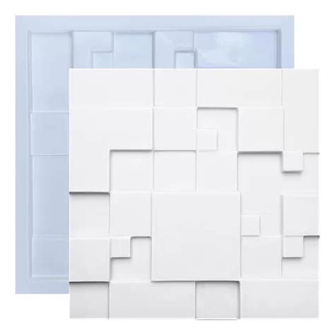 Forma Molde De Gesso 3d Cimento Abs Placa Mosaico Liso 40x40 MercadoLivre