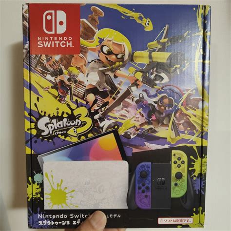 にコメント Nintendo Switch 有機elモデル スプラトゥーン3エディションの通販 By 6s Shop｜ラクマ スプラトゥ