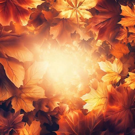 Premium AI Image | A seamless autumn leaves pattern background in oil paint style