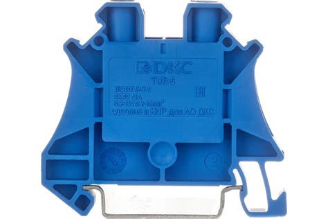 Проходной зажим DKC CBC.6(Ex)i, синий 6 кв.мм TUR-6-BUDIY - выгодная ...