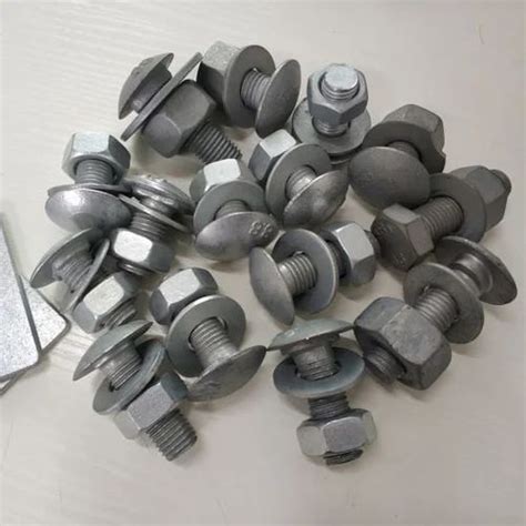 M8 8 Mm Hot Dip Galvanized Bolt Nut Diameter 6 Mm High Tensile