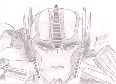 Optimus Prime Pencil Drawing by JadunSykes on DeviantArt