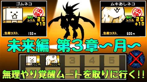 にゃんこ大戦争 未来編第3章〜月〜 「基本キャラlv30」2枠攻略！基本lv30【最終手段】行きづまったらコレ参考に！ Youtube