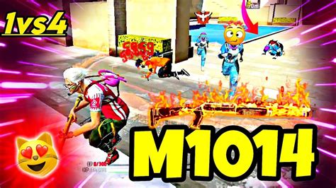 M1014 1vs 4 🤬 Squad Gameplay 15 Kill Hiroic Lobby Free Fire Max Top