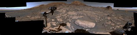 Curiosity Looks Uphill Past Rafael Navarro Mountain NASA Mars