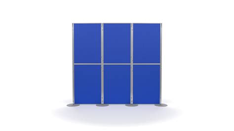 Aluminium 6 Panel And Pole Modular Display Board System