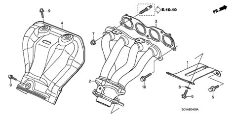 Exhaust Manifold Honda Element Door Ex Wd Ka At