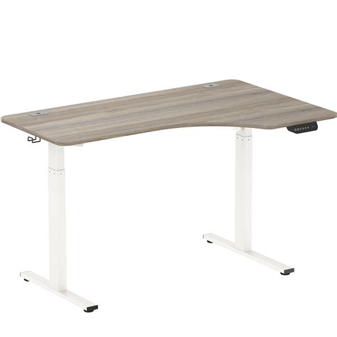 Buy SHW 55 Inch Large Electric Height Adjustable L Shaped Standing Desk