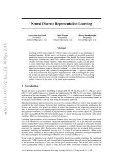 Neural Discrete Representation Learning Neural Discrete