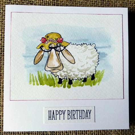 Funny Birthday Card Sheep Birthday Card Birthday Card for - Etsy