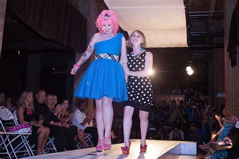 Omaha Fashion Week Walking The Catwalk For Princess Lasertron · Rock