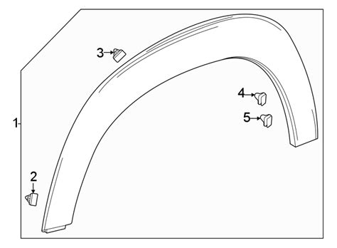 Chevrolet Trailblazer Wheel Arch Molding Clip Gm Parts