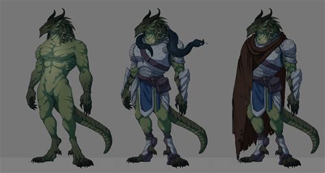 ArtStation - Dragonborn character design