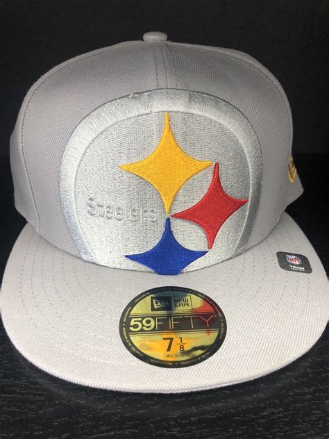 Pittsburgh Steelers Nfl New Era 59fifty Elements Fitted Big Logo 7 1 8 Ebay