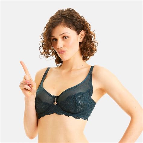 Soutien Gorge Grand Maintien Turquoise Metro Pommpoire