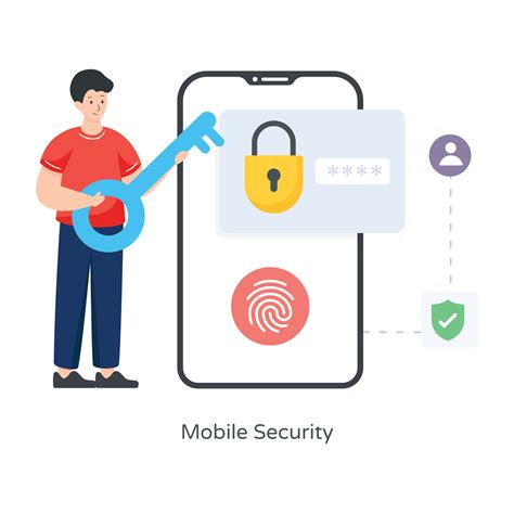 Mobile Phone Security Vector Art At Vecteezy