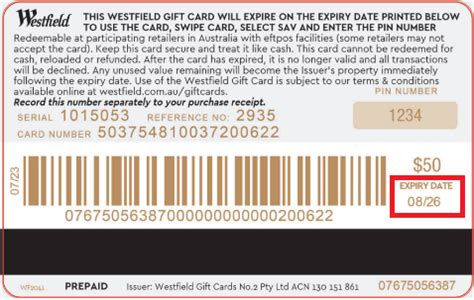 How Long Is My Gift Card Valid Westfield Support