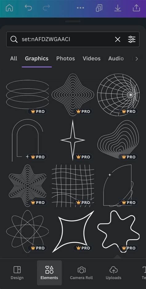 An Iphone Screen Showing The Different Shapes And Sizes