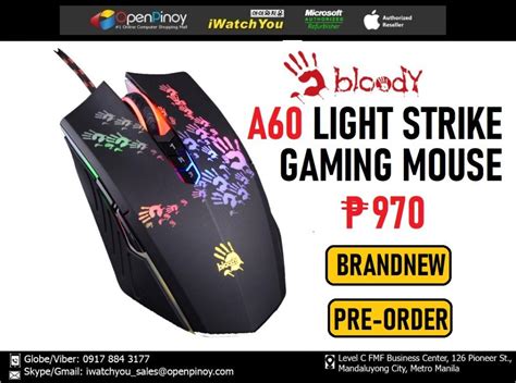 Pre Order A Tech Bloody A Light Strike Gaming Mouse Computers Tech