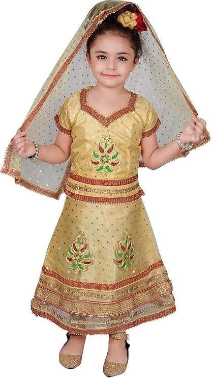 Ahhaaaa Girls Cotton Radha Dress Lehenga Choli Chania Choli With